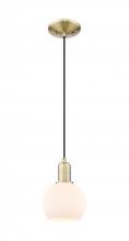 Innovations Lighting 716-1P-AB-G121-6 - Athens - 1 Light - 6 inch - Antique Brass - Cord hung - Mini Pendant