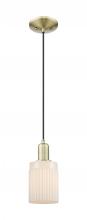 Innovations Lighting 716-1P-AB-G341 - Hadley - 1 Light - 5 inch - Antique Brass - Cord hung - Mini Pendant
