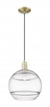 Innovations Lighting 716-1P-AB-G556-12CL - Rochester - 1 Light - 12 inch - Antique Brass - Cord hung - Mini Pendant