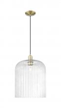 Innovations Lighting 716-1P-AB-G559-12CL - Bridal Veil - 1 Light - 12 inch - Antique Brass - Cord hung - Mini Pendant