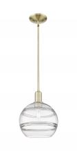 Innovations Lighting 716-1S-AB-G556-10CL - Rochester - 1 Light - 10 inch - Antique Brass - Stem hung - Mini Pendant