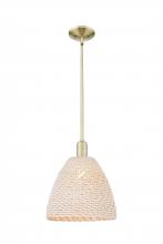 Innovations Lighting 716-1S-AB-NBD-12-NAT - Bristol Natural - 1 Light - 6 inch - Antique Brass - Mini Pendant