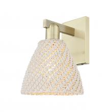 Innovations Lighting 716-1W-AB-NBD-75-NAT - Bristol Natural - 1 Light - 6 inch - Antique Brass - Sconce