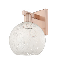 Innovations Lighting 716-1W-AC-G1216-8WM - White Mouchette - 1 Light - 8 inch - Antique Copper - Sconce