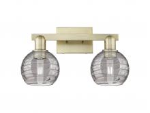 Innovations Lighting 716-2W-AB-G1213-6SM - Athens Deco Swirl - 2 Light - 16 inch - Antique Brass - Bath Vanity Light