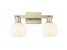Innovations Lighting 716-2W-AB-G1217-6WV - White Venetian - 2 Light - 17 inch - Antique Brass - Bath Vanity Light