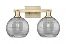 Innovations Lighting 716-2W-CB-G1213-8SM - Athens Deco Swirl - 2 Light - 19 inch - Champagne Bronze - Bath Vanity Light