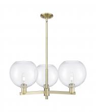 Innovations Lighting 716-3CR-AB-G122-10 - Athens - 3 Light - 32 inch - Antique Brass - Stem hung - Pendant