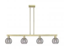 Innovations Lighting 716-4I-AB-G1213-6SM - Athens Deco Swirl - 4 Light - 48 inch - Antique Brass - Stem hung - Island Light