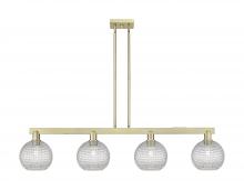Innovations Lighting 716-4I-AB-G122C-8CL - Athens - 4 Light - 51 inch - Antique Brass - Stem hung - Island Light