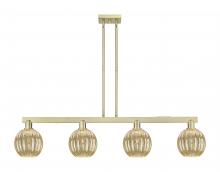 Innovations Lighting 716-4I-AB-G458-7ME - Preston Globe - 4 Light - 48 inch - Antique Brass - Stem hung - Island Light