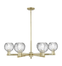 Innovations Lighting 716-6CR-AB-G1215-6 - Athens Water Glass - 6 Light - 36 inch - Antique Brass - Stem hung - Chandelier
