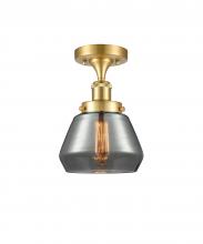 Innovations Lighting 916-1C-SG-G173 - Fulton - 1 Light - 6 inch - Satin Gold - Semi-Flush Mount
