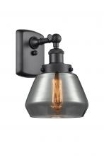 Innovations Lighting 916-1W-BK-G173 - Fulton - 1 Light - 6 inch - Matte Black - Sconce
