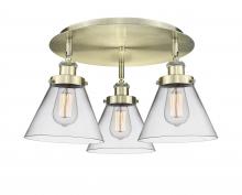 Innovations Lighting 916-3C-AB-G42 - Cone - 3 Light - 20 inch - Antique Brass - Semi-Flush Mount