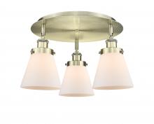Innovations Lighting 916-3C-AB-G61 - Cone - 3 Light - 18 inch - Antique Brass - Semi-Flush Mount