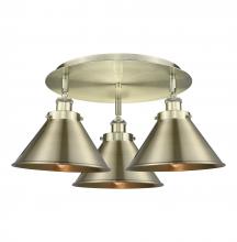 Innovations Lighting 916-3C-AB-M10-AB - Ballston Urban - 3 Light - 20 inch - Antique Brass - Semi-Flush Mount