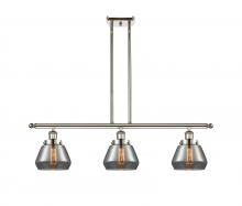 Innovations Lighting 916-3I-PN-G173 - Fulton - 3 Light - 36 inch - Polished Nickel - Stem Hung - Island Light