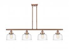 Innovations Lighting 916-4I-AC-G713 - Bell - 4 Light - 48 inch - Antique Copper - Stem Hung - Island Light