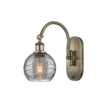 Innovations Lighting 918-1W-AB-G1213-6SM - Athens Deco Swirl - 1 Light - 6 inch - Antique Brass - Sconce