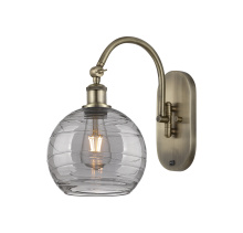 Innovations Lighting 918-1W-AB-G1213-8SM - Athens Deco Swirl - 1 Light - 8 inch - Antique Brass - Sconce