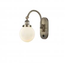 Innovations Lighting 918-1W-AB-G201-6-LED - Beacon - 1 Light - 6 inch - Antique Brass - Adjustable Swing Arm