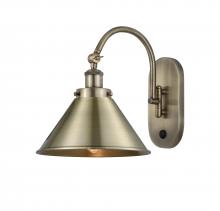 Innovations Lighting 918-1W-AB-M10-AB-LED - Briarcliff - 1 Light - 10 inch - Antique Brass - Adjustable Swing Arm