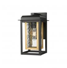 Innovations Lighting 9951-1W-BK-13-CG-BR-WG - Mansfield - 1 Light - 8 inch - Black - Coastal Outdoor Sconce