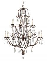 Generation Lighting F1938/8+4MBZ - Large Chandelier