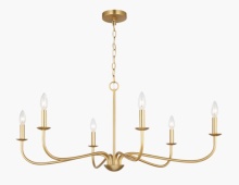 Generation Lighting GLC1196SB - Abells Six Light Chandelier