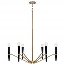Capital 453861AB - 6 Light Chandelier