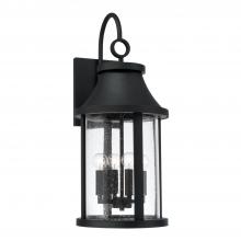 Capital 953641BK - 4 Light Outdoor Wall Lantern