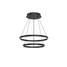 Kuzco Lighting CH87224-BK-UNV-010 - Cerchio 24-in Black LED Chandeliers