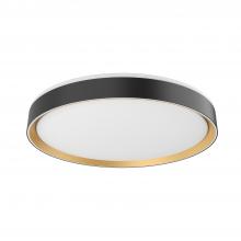 Kuzco Lighting FM43920-BK/GD-5CCT - Essex 20-in Black/Gold LED Flush Mount