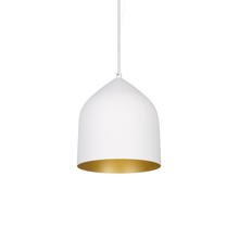 Kuzco Lighting PD9108-WH/GD - Helena 8-in White/Gold LED Pendant