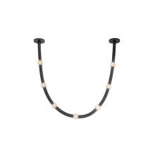 Kuzco Lighting PD39307-BK/OP-UNV-RT - Corda 7-ft Black/Opal Glass LED Pendant