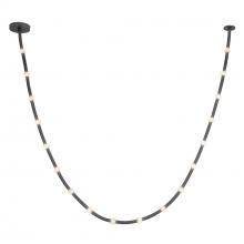 Kuzco Lighting PD39317-BK/OP-UNV-010 - Corda 17-ft Black/Opal Glass LED Pendant