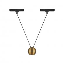 Kuzco Lighting TRP27203-BG - Faria Double 3-in Brushed Gold Trilo Track Pendant