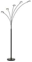 CAL Lighting BO-2873FL-5L-DB - Cremona integrated LED Metal Arc Floor Lamp