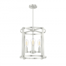 Hunter 19117 - Hunter Astwood Brushed Nickel 4 Light  Chandelier Ceiling Light Fixture