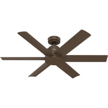 Hunter 50007 - Hunter 52 inch Kennicott Matte Bronze Damp Rated Ceiling Fan and Wall Control