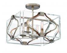 Minka Metropolitan N7764-683 - Brenton Cove- 4 Light Semi Flush / Pendant