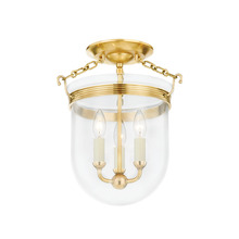 Hudson Valley MDS1600-AGB - ROUSHAM Semi Flush