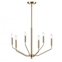 Millennium 8166-MG - Laurell 6-Light Chandelier Ceiling Light Modern Gold