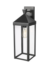 Millennium 22921-PBK - Yates 21.75" High 1-Light Outdoor Wall Sconce - Painted Black