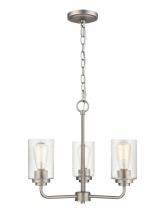 Millennium 9603-SN - Moven 18" Wide 3-Light Chandelier