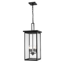 Millennium 2605-PBK - Barkeley 4-Light Outdoor Hanging Lantern Powder Coated Black