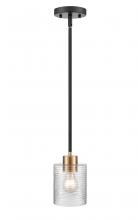 Millennium 9421-MB/MG - Renitta 1-Light Mini-Pendant Light Matte Black Modern Gold