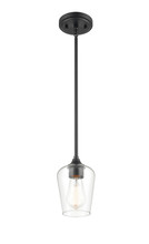 Millennium 9731-MB - Ashford 1-Light Mini-Pendant - Matte Black