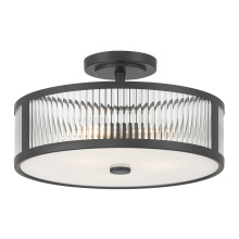 Millennium 23303-MB - Ardezia 15.75" Wide 3-Light Semi-Flush Mount
